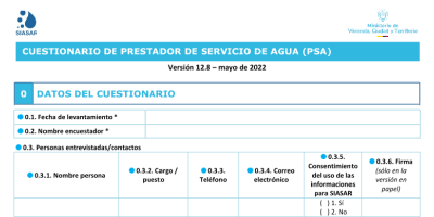 Prestador servicio de agua